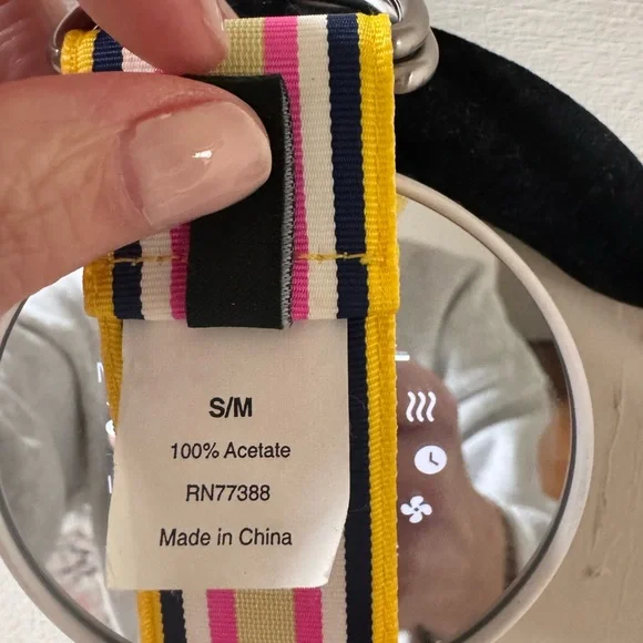 J Crew Ribbon Belt D Ring S/M Medium Striped 40"x1.5" - Picture 6 of 7